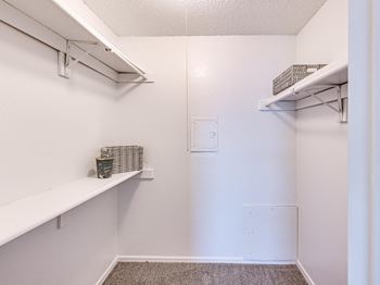 Spacious closet view